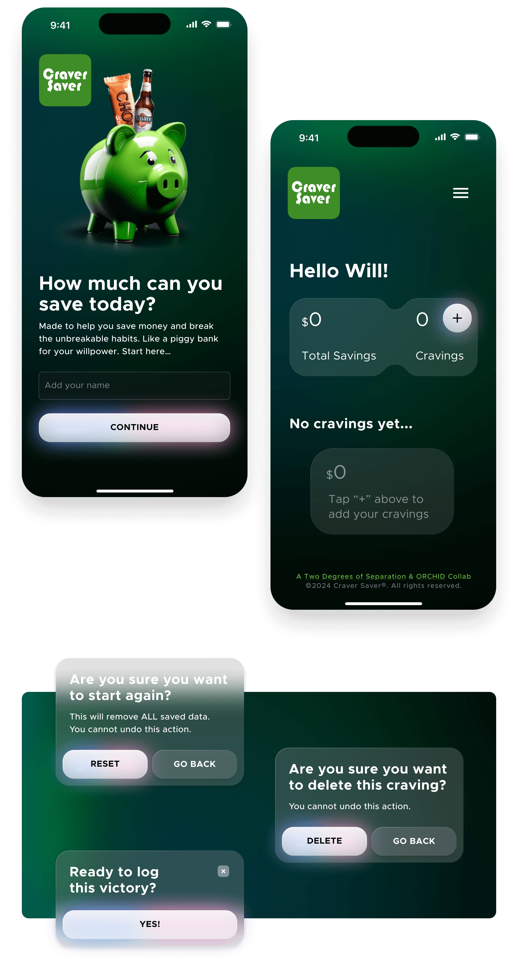 CraverSaver app feature screen
