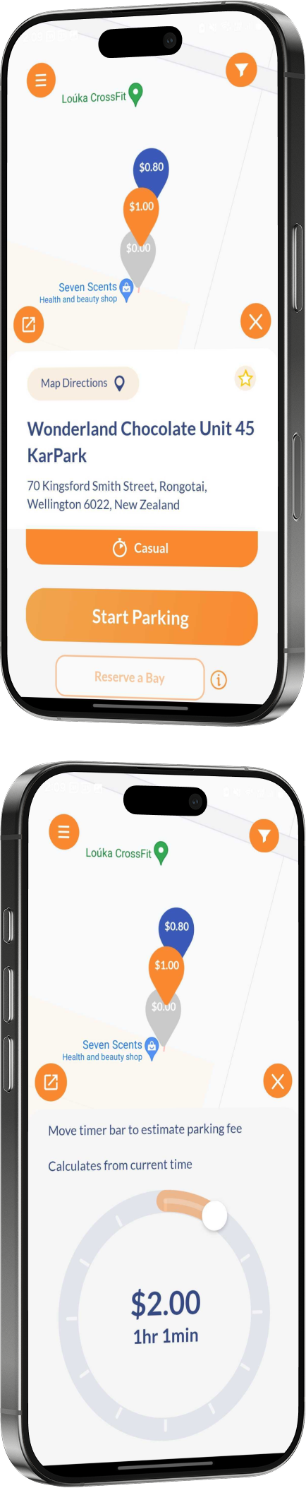 KarPark app mockup