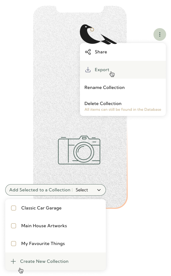 Precious Lists mobile screens mix