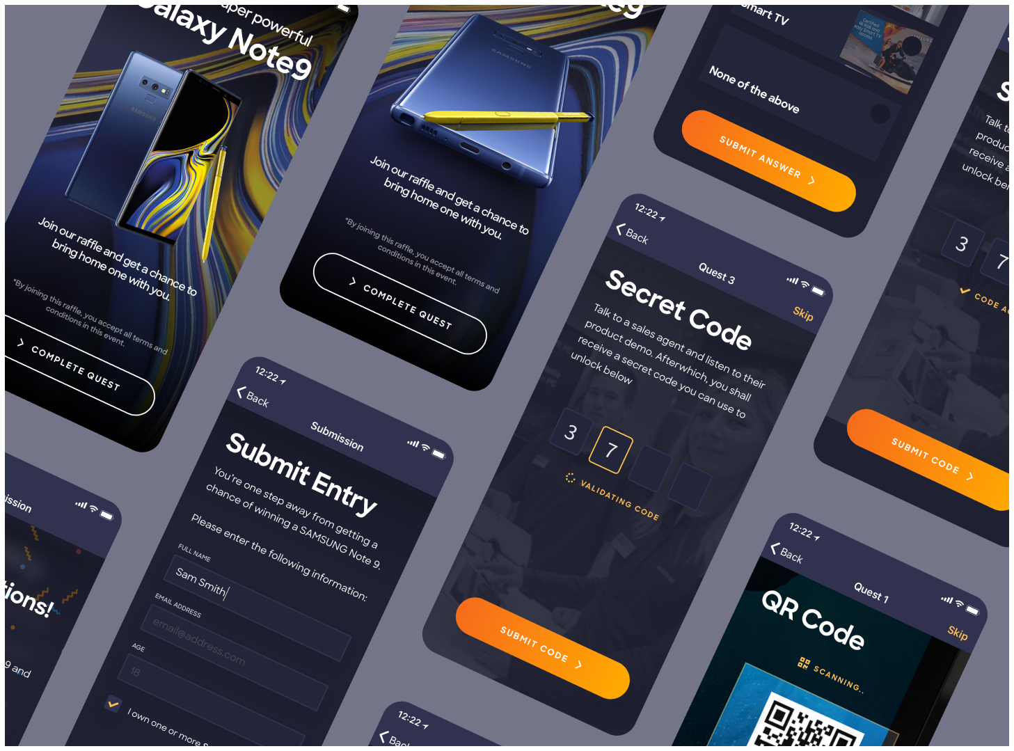 EventHook lead capture screens