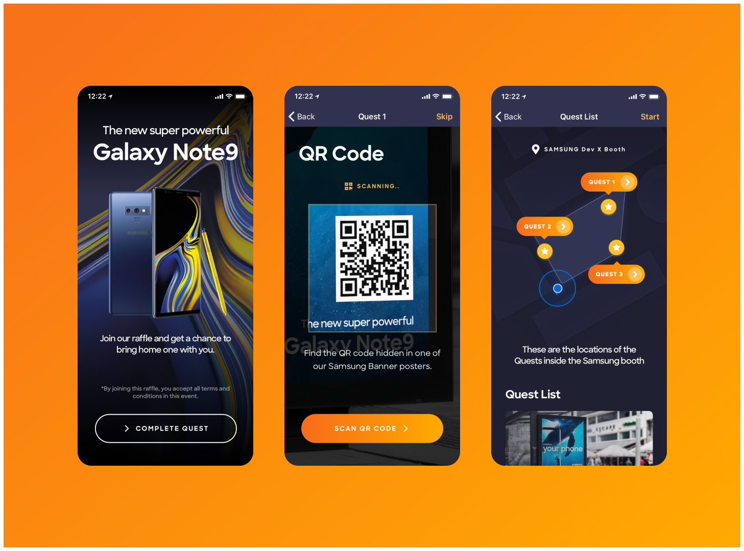 EventHook challenge screens